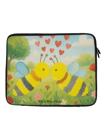 Mr. & Mrs. Panda Laptoptasche Biene Liebe Design ohne Spruch in Weiß