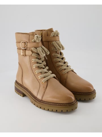 Terry Biker Boots in Beige