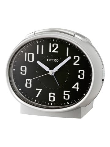 Seiko Wecker Silberfarben mit Glockenalarm