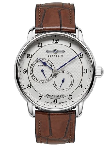 Zeppelin Herrenuhr Automatik Friedrichshafen mit Lederband Braun