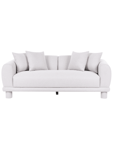 Beliani 5-tlg 3-Sitzer Sofa PORI in Grau