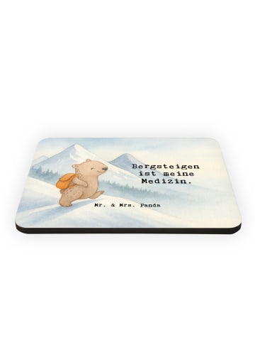 Mr. & Mrs. Panda Kühlschrankmagnet Bär Bergsteigen Design mit Sp... in Weiß