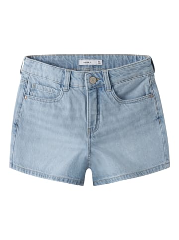 name it Nkfrose High Waist Jeans-Shorts in light blue denim