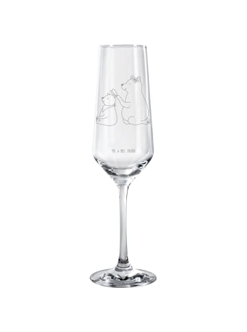 Mr. & Mrs. Panda Sektglas Bär Kind ohne Spruch in Transparent