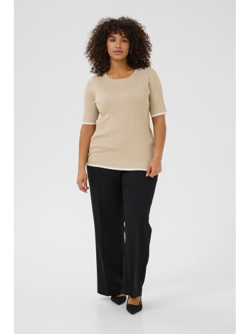 KAFFE curve Strickpullover KClizzy in Feather G. with Chalk contrast