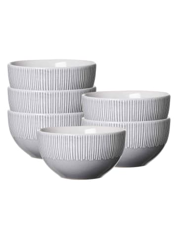 6er Set Schalen Banda in Grau ø 14 cm