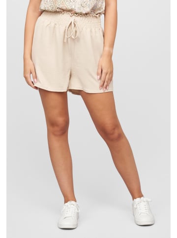 Cloud5ive Cloud5ive Musselin High Waist Shorts mit Bindedetail in beige