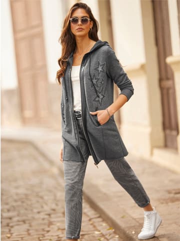 Heine Sweatshirtjacke in graphit-meliert