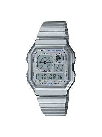 Casio Unisexarmbanduhr silber Edelstahl 33.9 mm