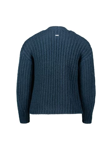 Zero  Grobstrickjacke offener Style in Teal Ocean