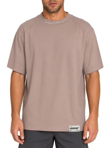 Reichstadt Herren Relaxed Fit T-Shirt in Warm Brown