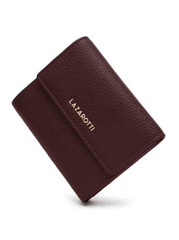 Lazarotti Bologna Leather Geldbörse Leder 12 cm in burgundy