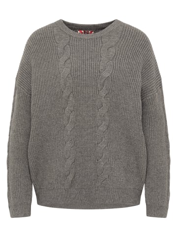 myMo ROCKS Strickpullover in Grau