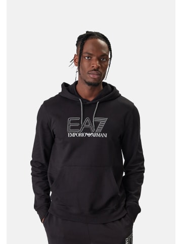 EA7 Sweatshirt in schwarz