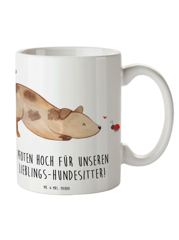 Mr. & Mrs. Panda Tasse Lieblings-Hundesitter mit Spruch in Weiß