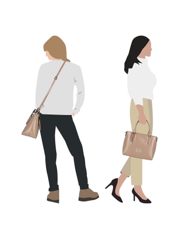 PICARD Black Tie Black Tie Handtasche Leder 29 cm in chai