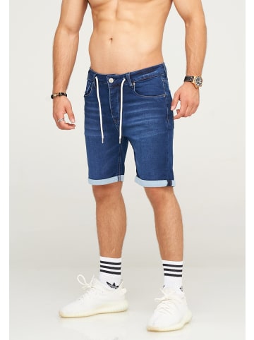 behype Jeans-Shorts MAKAY in Blue