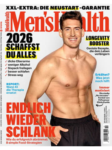 Hubert Burda Media 6 x MEN'S HEALTH Zeitschrift (Gutschein für Halbjahres Abo)