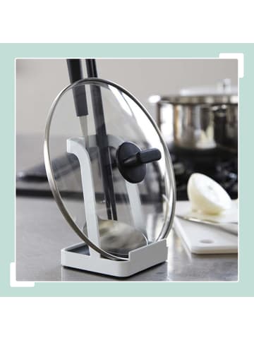 relaxdays Kochlöffel Ständer in Weiß