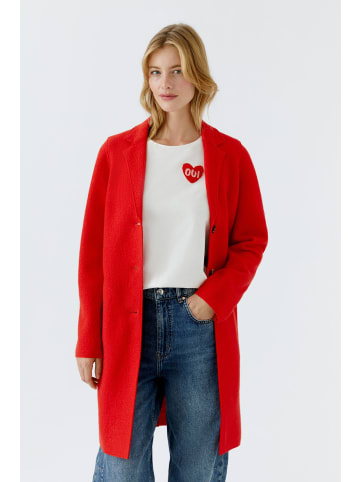 Oui Mantel MAYSON in high risk red