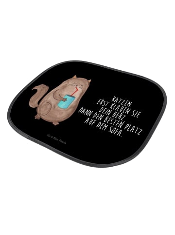 Mr. & Mrs. Panda seitenscheiben sonnenschutz Katze Dose mit Spruch in Schwarz