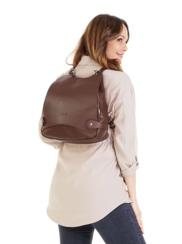 Cluty Rucksack echt Leder in braun