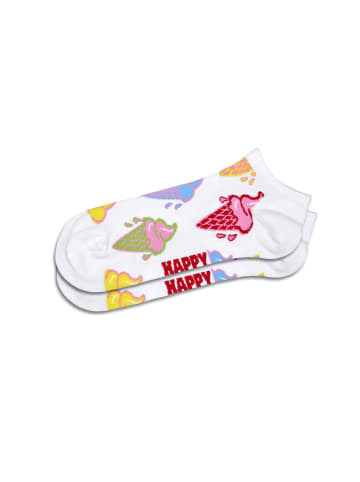 Happy Socks Ice Cream & Stripe Low Socks 2-Pack
