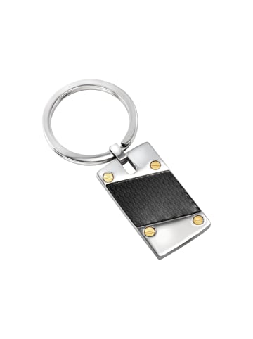 Breil Schlüsselanhänger radiant fiber silber, schwarz