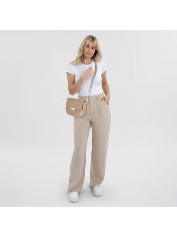 Lancaster Gelato Ily Umhängetasche Leder 22 cm in taupe