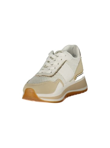 Laura Biagiotti Weiße Polyurethan-Sneaker