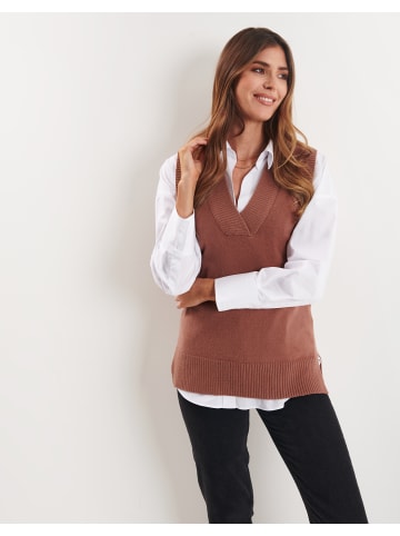 Threadbare Pullunder in Brown