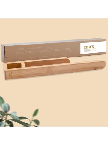 HENNEZ Handtuchhalter Max Bambus  Braun