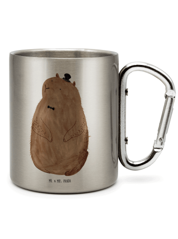 Mr. & Mrs. Panda Kaffeebecher Murmeltier ohne Spruch in Silber