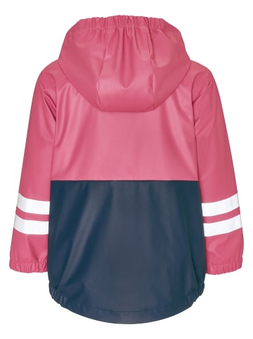 Playshoes Regen-Jacke 3-in-1 in marine/beere