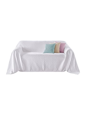 Heine Sofaüberwurf in weiß