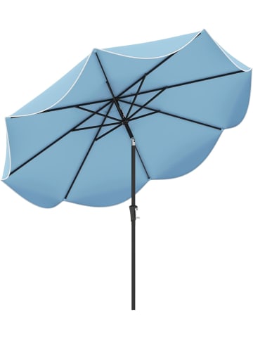 COSTWAY Sonnenschirm 270 cm in Blau