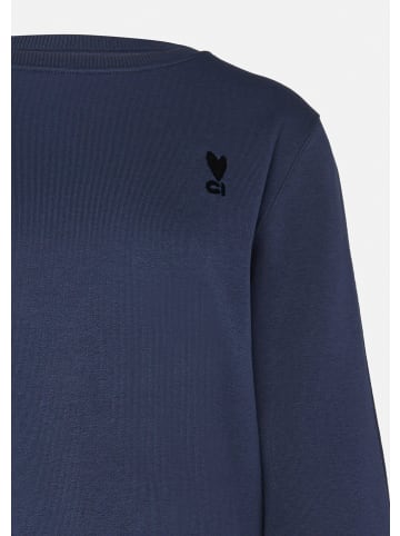 comma CI Sweatshirt langarm in Blau