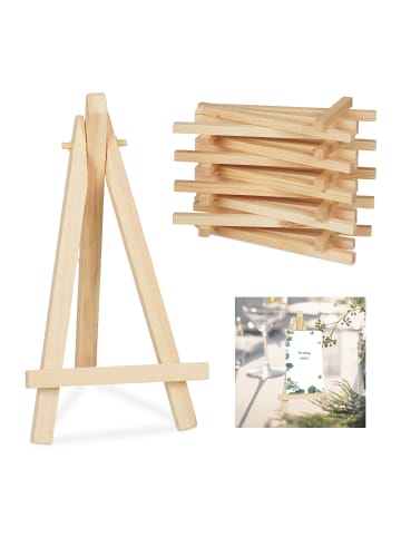 relaxdays 20x Staffelei in Natur