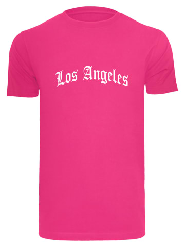 Mister Tee T-Shirts in hibiskus pink