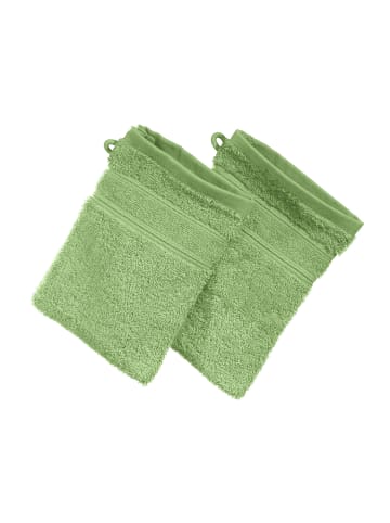 Erwin Müller Frottier Waschhandschuh 2er-Pack Karlsruhe in grün
