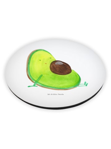 Mr. & Mrs. Panda rundmagnet Avocado Schwangerschaft ohne Spruch in Weiß