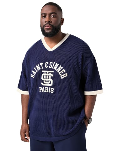 STHUGE Kurzarm T-Shirt in marine