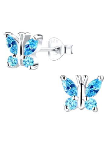 schmuck23 Silber Ohrringe 925 Schmetterling 0,7 cm x 0,8 cm
