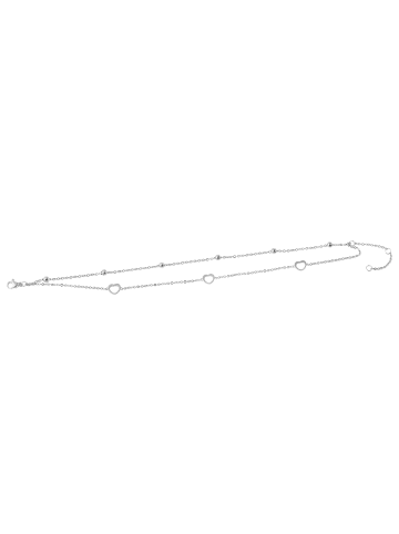 Adeliás Damen Armband aus Edelstahl 25 cm in silber