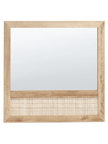 Beliani Wandspiegel ROSELL in /Braun - (W) 60 x (H) 60 x (L) 2 cm