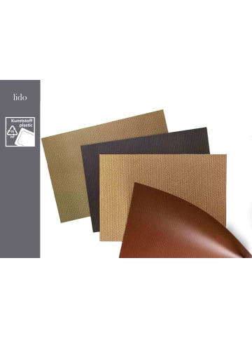 Ritzenhoff & Breker 12er Set Tischsets Lido 43 x 30 cm in braun