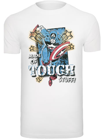 F4NT4STIC T-Shirt Marvel Captain America Made Of Tough Stuff in weiß