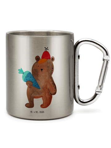 Mr. & Mrs. Panda Thermobecher Bär Schultüte ohne Spruch in Silber