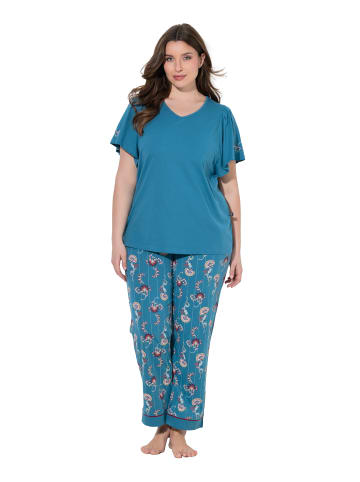 Ulla Popken Pyjama in petrol