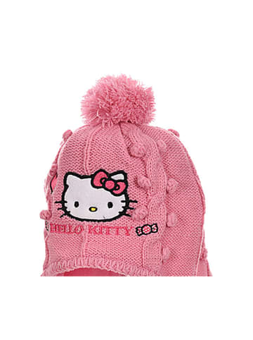 Hello Kitty Mütze mit Zöpfen Hello Kitty in Rosa